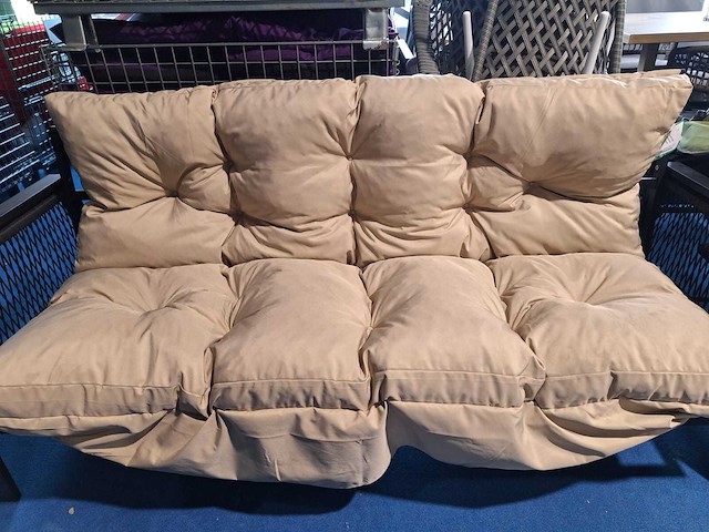 Kussen voor tuinbank 100x150cm - beige - afbeelding 2 van  2