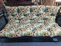 Kussen voor tuinbank 100x150cm - bloemenmotief - afbeelding 2 van  2