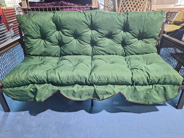 Kussen voor tuinbank 100x150cm- groen - afbeelding 2 van  2