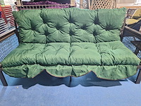 Kussen voor tuinbank 100x150cm- groen - afbeelding 2 van  2