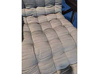 Kussens grijs 150x50cm- ligstoel - 2st - afbeelding 2 van  2