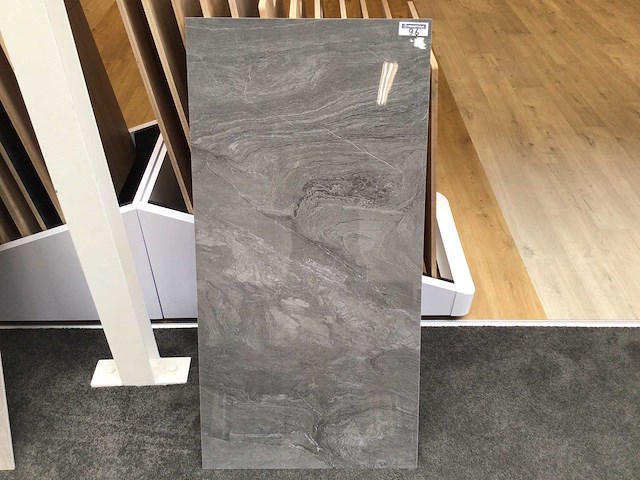Kutahya atlantis antraciet gepolijst 60x120 cm tegel 120,96 m² - afbeelding 1 van  3