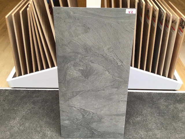 Kutahya atlantis antraciet mat vloertegel 60x120 cm 120,96 m² - afbeelding 4 van  7