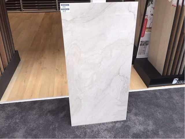 Kutahya atlantis wit gepolijst vloertegel 60x120 cm 120,96 m² - afbeelding 1 van  4