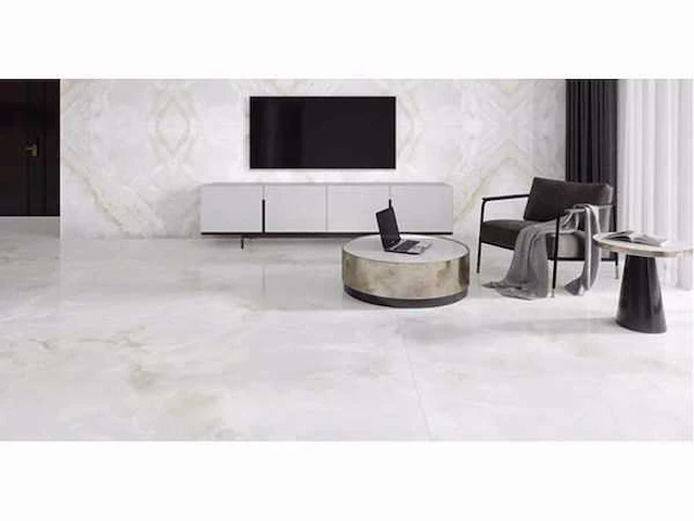 Kutahya marea white gepolijst vloertegel 60x120 cm 60,48 m² - afbeelding 6 van  9