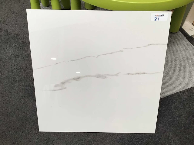 Kutahya statuario gepolijst 60x60 cm tegel 108 m² - afbeelding 1 van  4