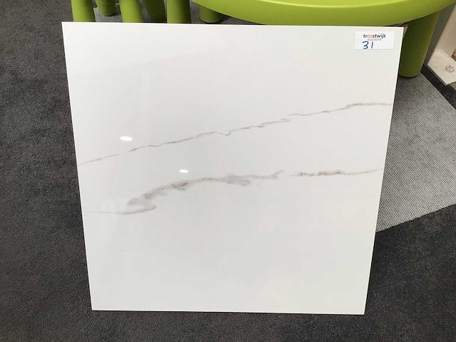 Kutahya statuario gepolijst 60x60 cm tegel 162 m² - afbeelding 1 van  3