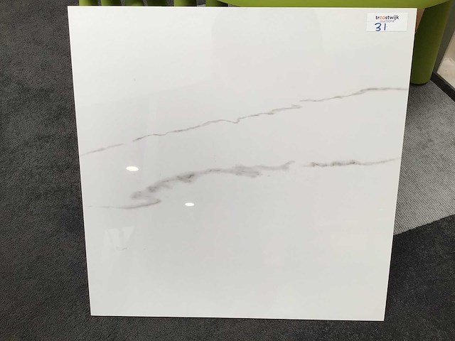 Kutahya statuario gepolijst 60x60 cm tegel 162 m² - afbeelding 2 van  3