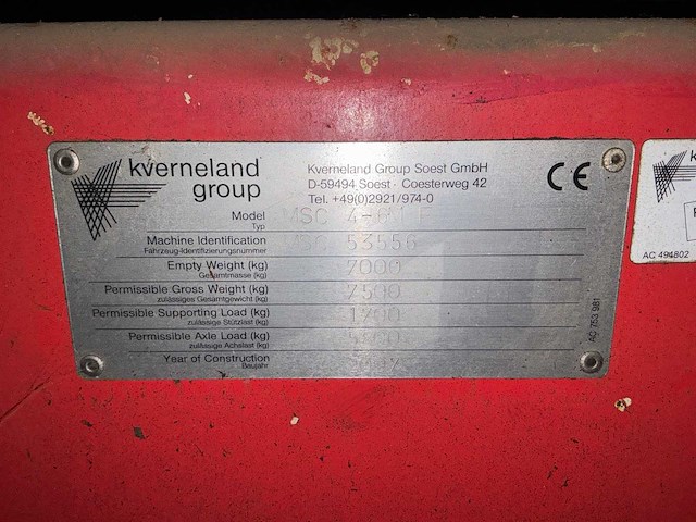 Kverneland semi-vereenvoudigde zaaimachine - afbeelding 11 van  17