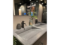 Kvik - bordo black - kuma spoelbakblad - badmeubel met spiegel - bathroom furniture set - afbeelding 2 van  3