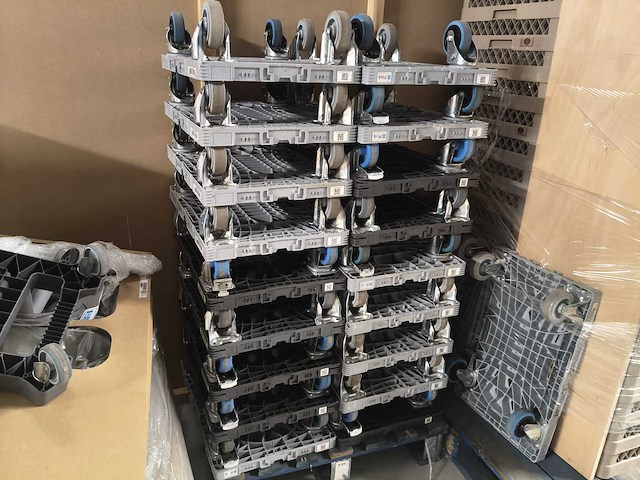 Kwart pallets trolly - shelf trolley (10x) - afbeelding 2 van  2