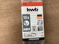 Kwb 241706 betonboor 6mm sdsplus, koker 10 stuks (8x) - afbeelding 2 van  4