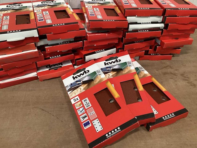 Kwb 818412 schuurpapier 80 x 133, 5 pack (50x) - afbeelding 1 van  6