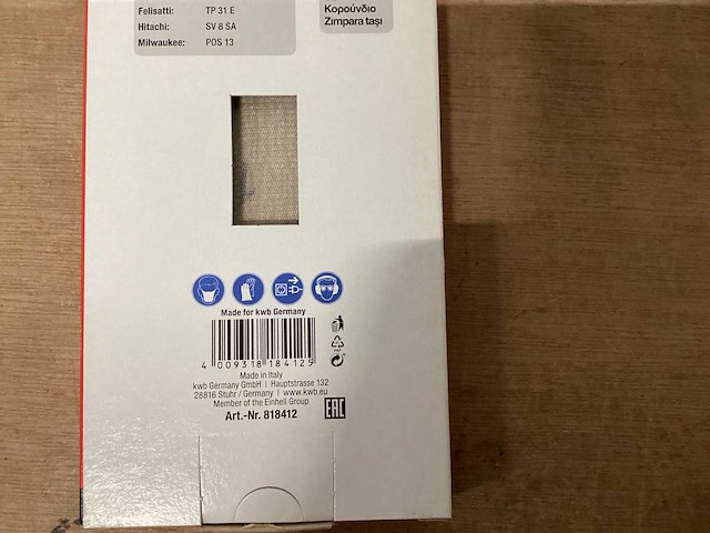 Kwb 818412 schuurpapier 80 x 133, 5 pack (50x) - afbeelding 6 van  6
