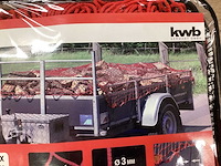 Kwb bagagenet voor aanhangwagen 2,2 x 1,5 meter (4x) - afbeelding 3 van  5