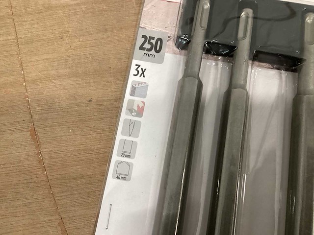 Kwb beitelset, 3 delig, sds plus (10x) - afbeelding 2 van  5