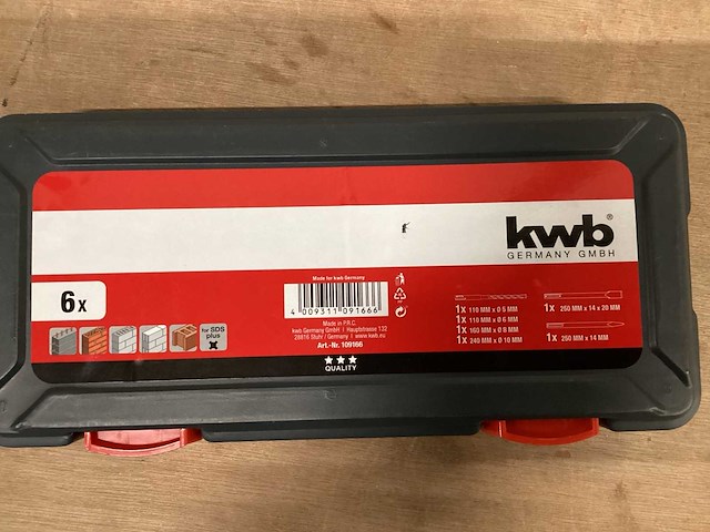 Kwb beitelset carbide 6 delig (2x) - afbeelding 5 van  7