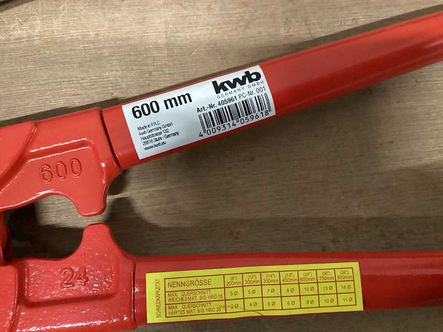 Kwb betonschaar 600 mm (3x) - afbeelding 2 van  4