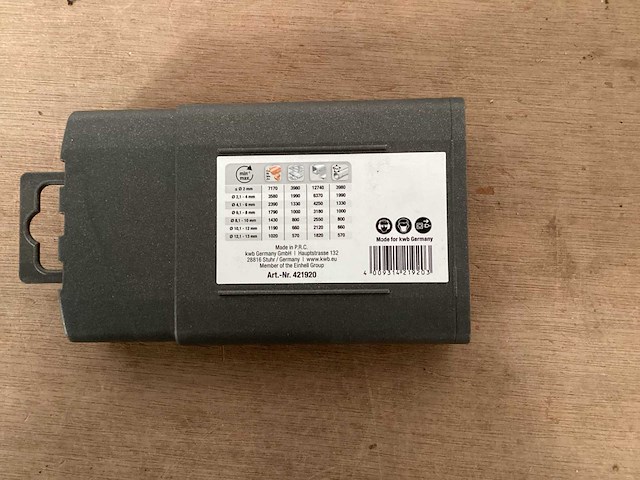 Kwb borensets metaal en assorti (8x) - afbeelding 4 van  6