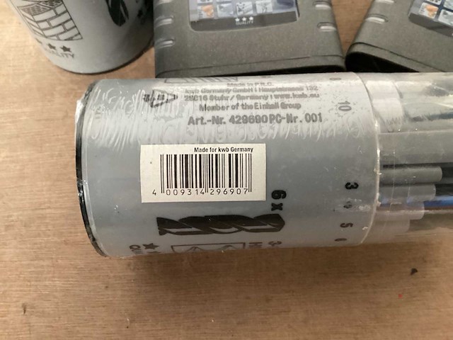 Kwb borensets metaal en assorti (8x) - afbeelding 6 van  6