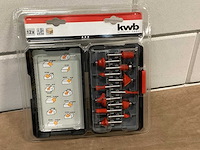 Kwb bovenfrezen, 12 delige set (6x) - afbeelding 1 van  4