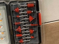 Kwb bovenfrezen, 12 delige set (6x) - afbeelding 3 van  4