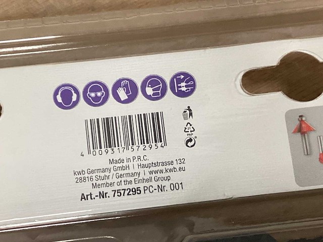 Kwb bovenfrezen, 12 delige set (6x) - afbeelding 4 van  4