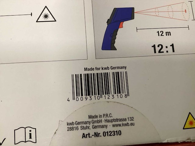 Kwb digitale thermometer, infrarood (2x) - afbeelding 5 van  5