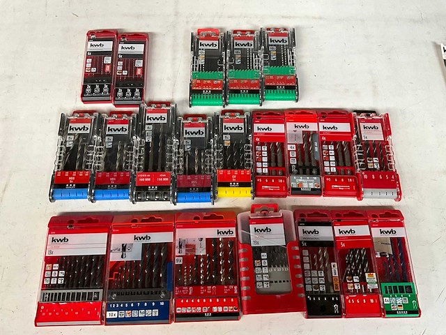Kwb diverse boren sets (21x) - afbeelding 1 van  8