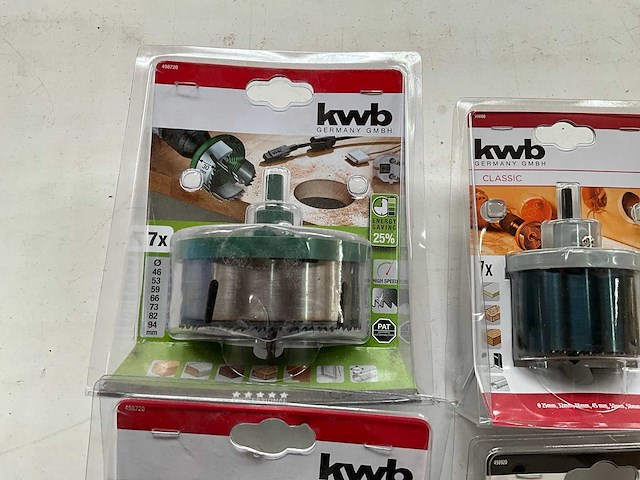 Kwb diverse gatenzagen in blisterverpakking (8x) - afbeelding 2 van  8