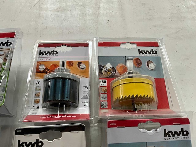 Kwb diverse gatenzagen in blisterverpakking (8x) - afbeelding 6 van  8