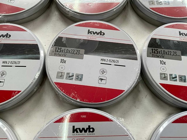 Kwb diverse slijpschijven verpakking per 10 stuks (17x) - afbeelding 2 van  5