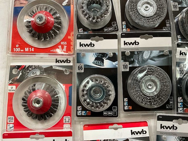 Kwb diverse staal- en komborstels (14x) - afbeelding 3 van  8