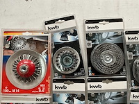 Kwb diverse staal- en komborstels (14x) - afbeelding 4 van  8