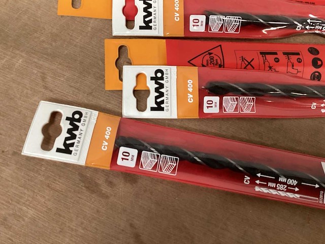 Kwb houtboor 10 mm, lengte 40 cm (8x) - afbeelding 2 van  4