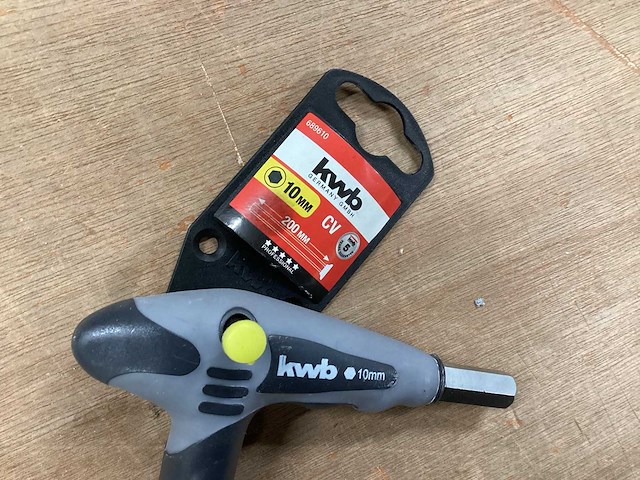 Kwb inbussleutel t-greep, 10mm (9x) - afbeelding 2 van  4