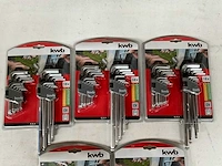 Kwb inbussleutelset 18-delig (5x) - afbeelding 1 van  5