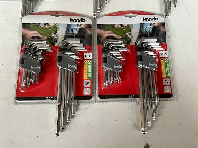 Kwb inbussleutelset 18-delig (5x) - afbeelding 2 van  5