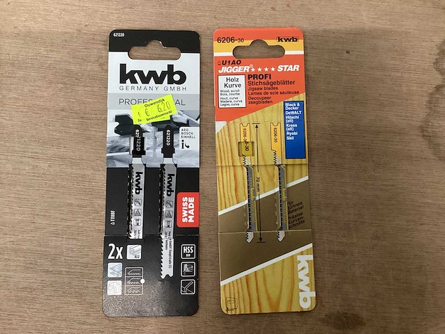 Kwb mix kavel decoupeerzaagbladen diverse (146x) - afbeelding 3 van  8