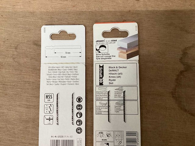 Kwb mix kavel decoupeerzaagbladen diverse (146x) - afbeelding 7 van  8