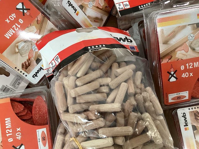 Kwb mix kavel diverse deuvels en lamello’s - afbeelding 2 van  6