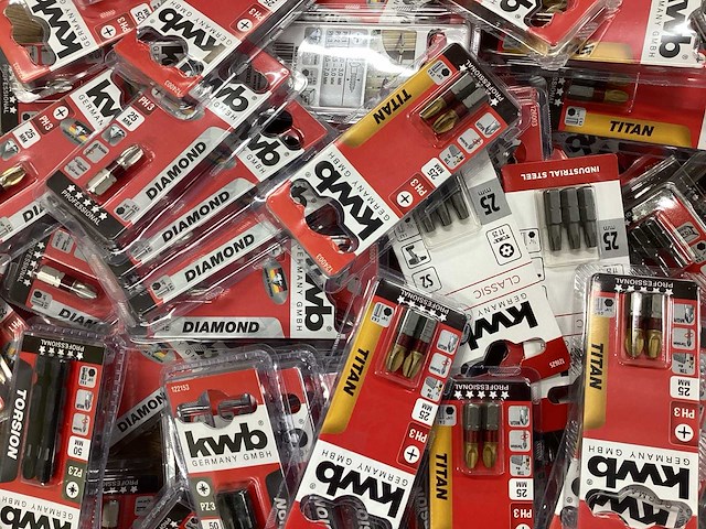 Kwb mix kavel diverse schroefbits (138x) - afbeelding 7 van  8