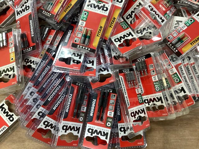 Kwb mix kavel diverse schroefbits (148x) - afbeelding 2 van  9