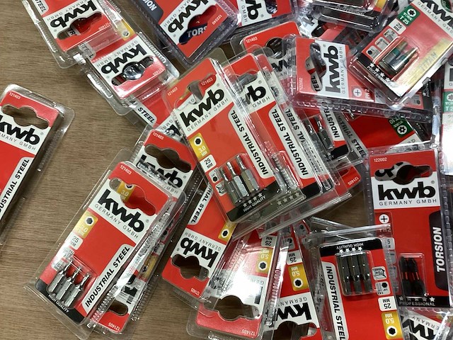 Kwb mix kavel diverse schroefbits (148x) - afbeelding 3 van  9