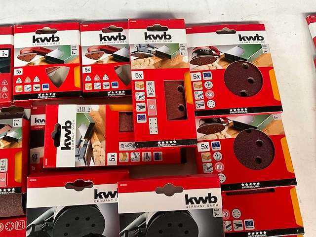 Kwb mix kavel schuur gereedschap accessoires - afbeelding 1 van  1