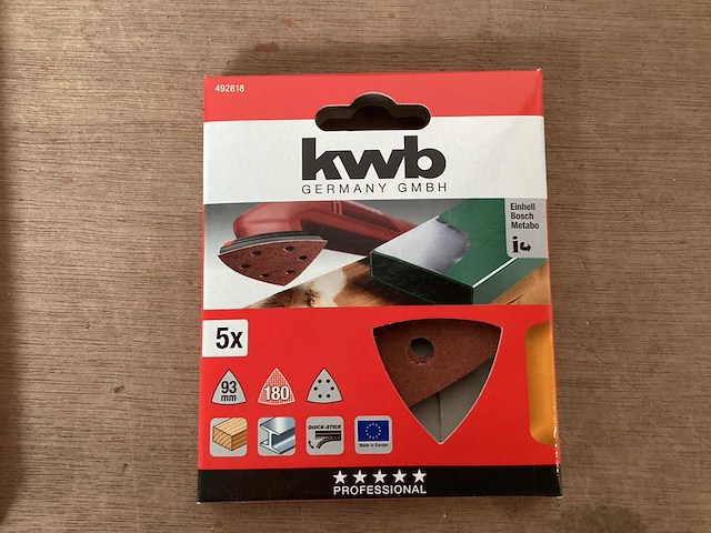 Kwb mix kavel schuurbladen t.b.v. machine (145x) - afbeelding 6 van  8