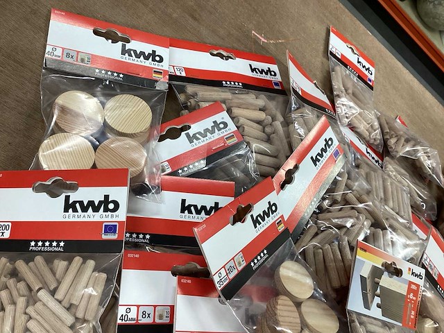 Kwb mixkavel verschillende soorten deuvels - afbeelding 2 van  6