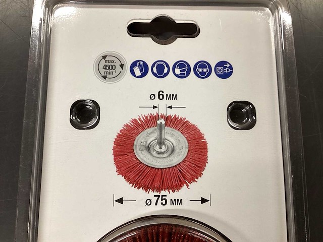 Kwb schijfborstel.diameter 75 mm (6x) - afbeelding 3 van  4