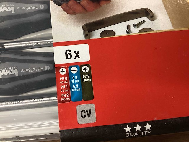 Kwb schroevendraaierset 6 delig in cassette (10x) - afbeelding 2 van  4