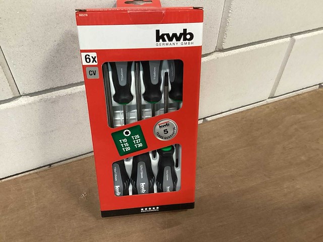 Kwb schroevendraaierset torx, 6 delig (10x) - afbeelding 1 van  4